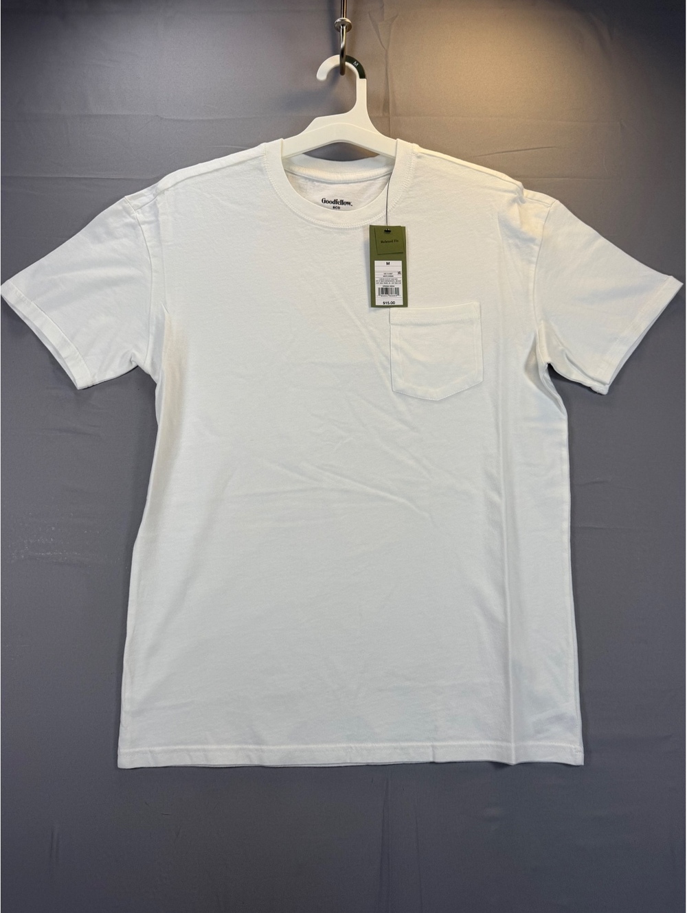 Goodfellow & Co Men’s Short Sleeve White Pocket T-Shirt